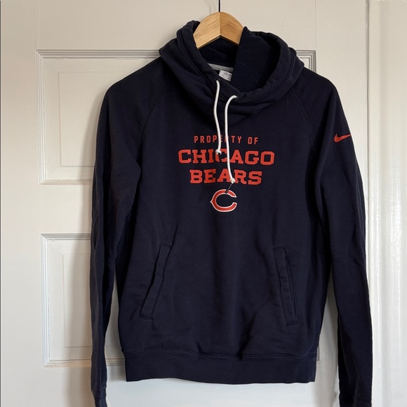 Nike Tops - Nike Chicago Bears Navy Hoodie